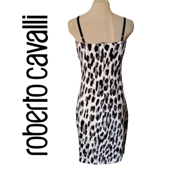 Roberto Cavalli Animal Print Dress Size 8 - Picture 2 of 16